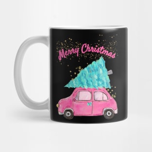 Pink Christmas Mug